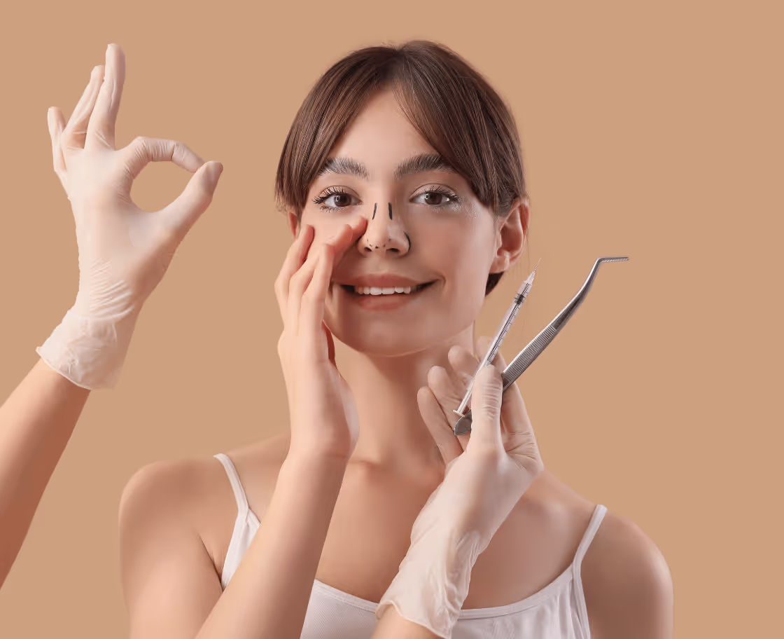 Wie funktioniert eine Nasenästhetik (Rhinoplastik)?